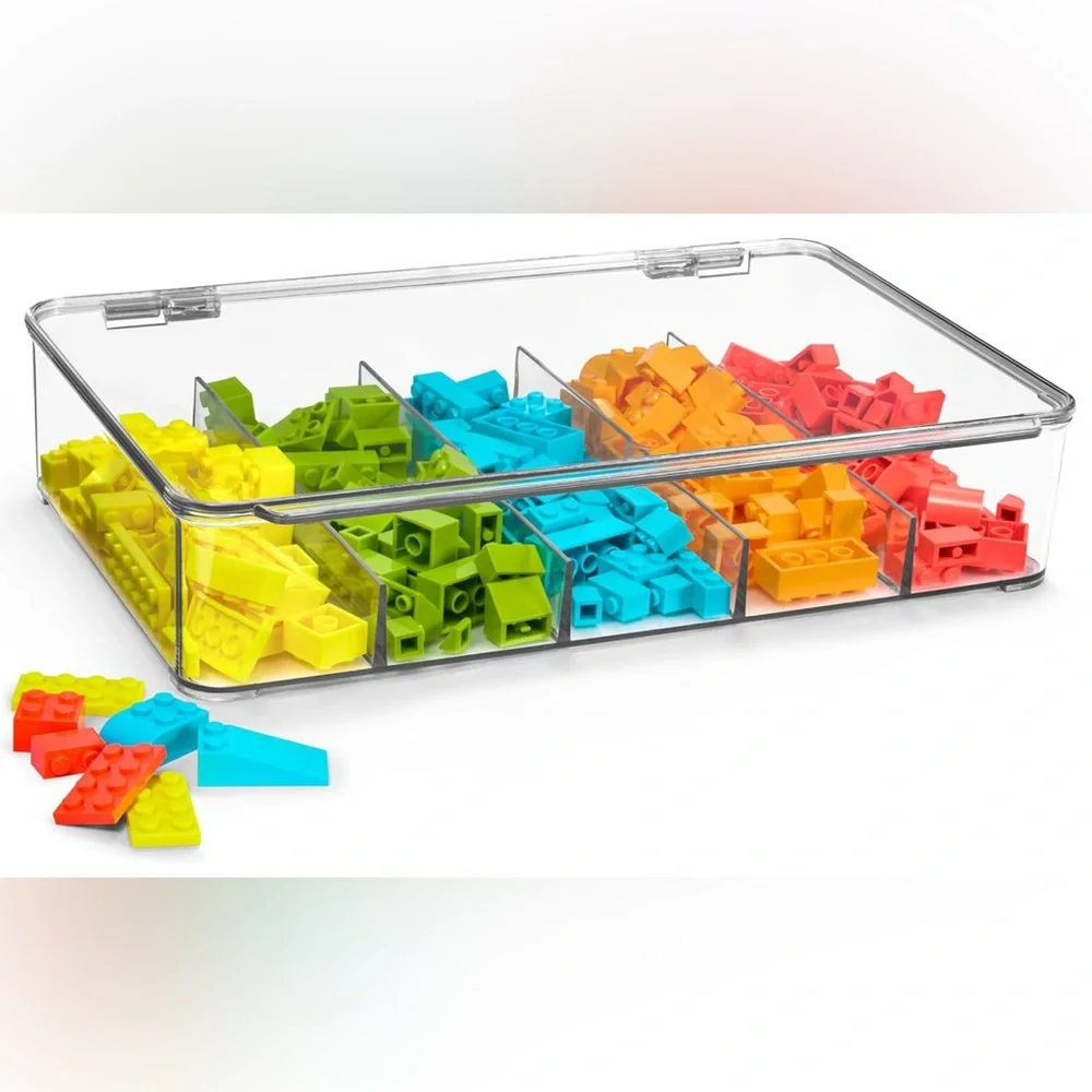 Clear Sunglasses Organizer with Multiple Compartments